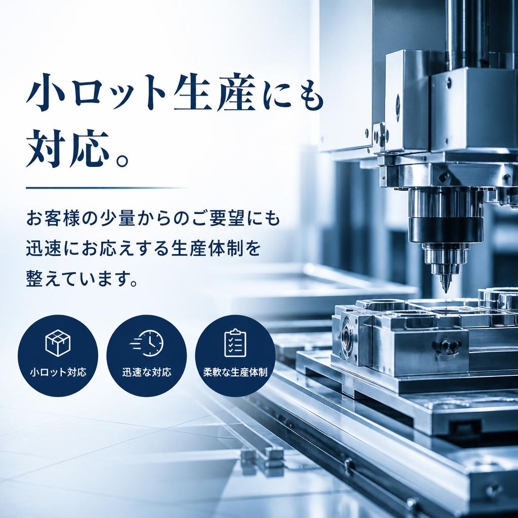 多様なニーズに応える小ロット対応