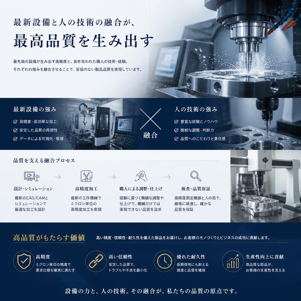 5. 最新設備と熟練技術者のコラボレーション