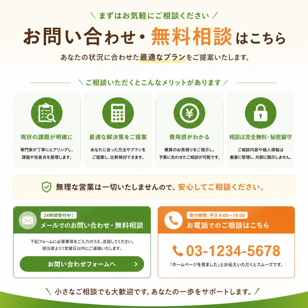 7. お問い合わせ・無料相談のご案内