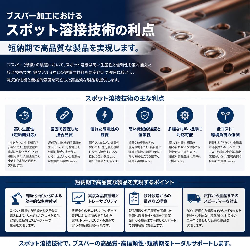 スポット溶接のメリット