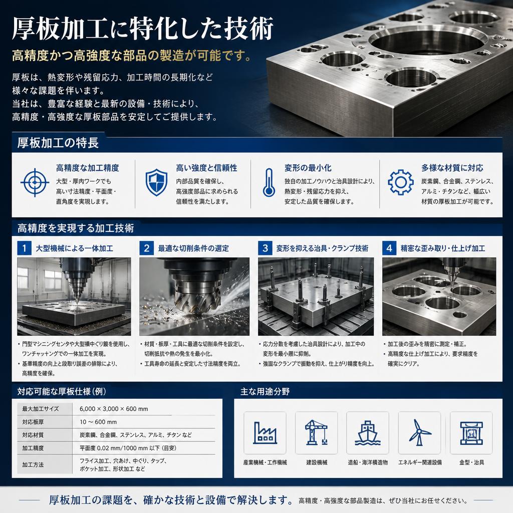 厚板加工の可能性