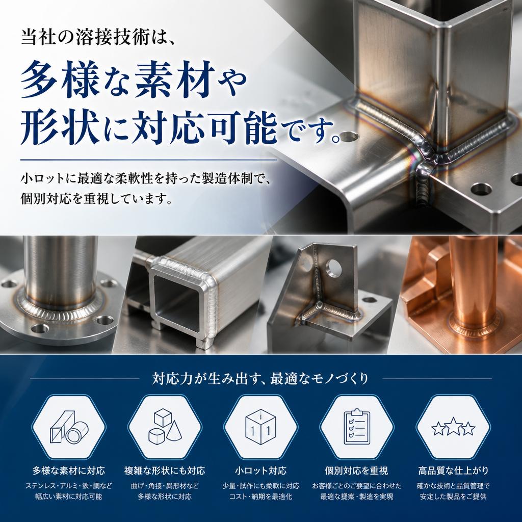 多様なニーズに応える溶接技術