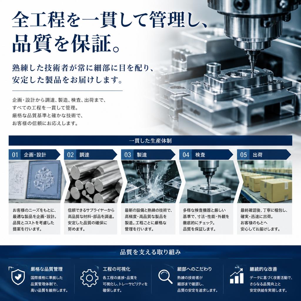 一貫した品質管理体制