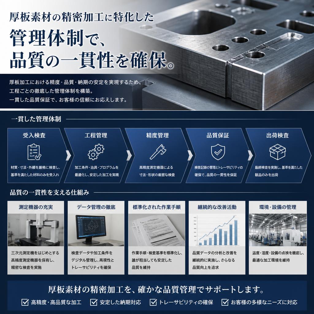厚板管理の徹底
