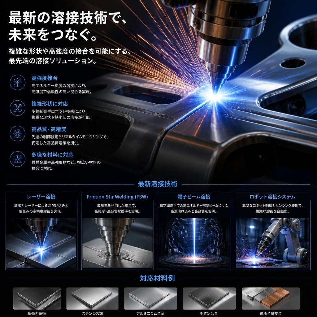 先進の溶接技術〜自在な形状を実現〜