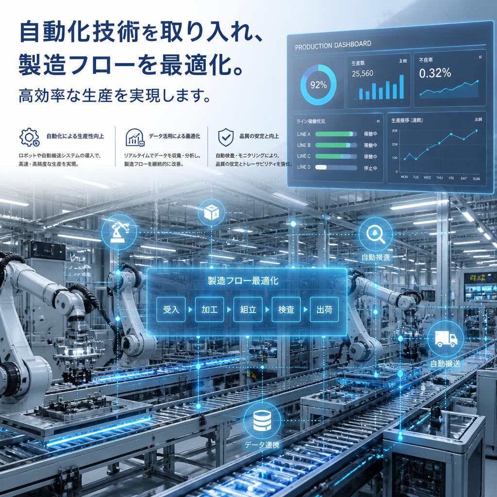 自動化技術による生産性向上〜効率的な製造フロー〜