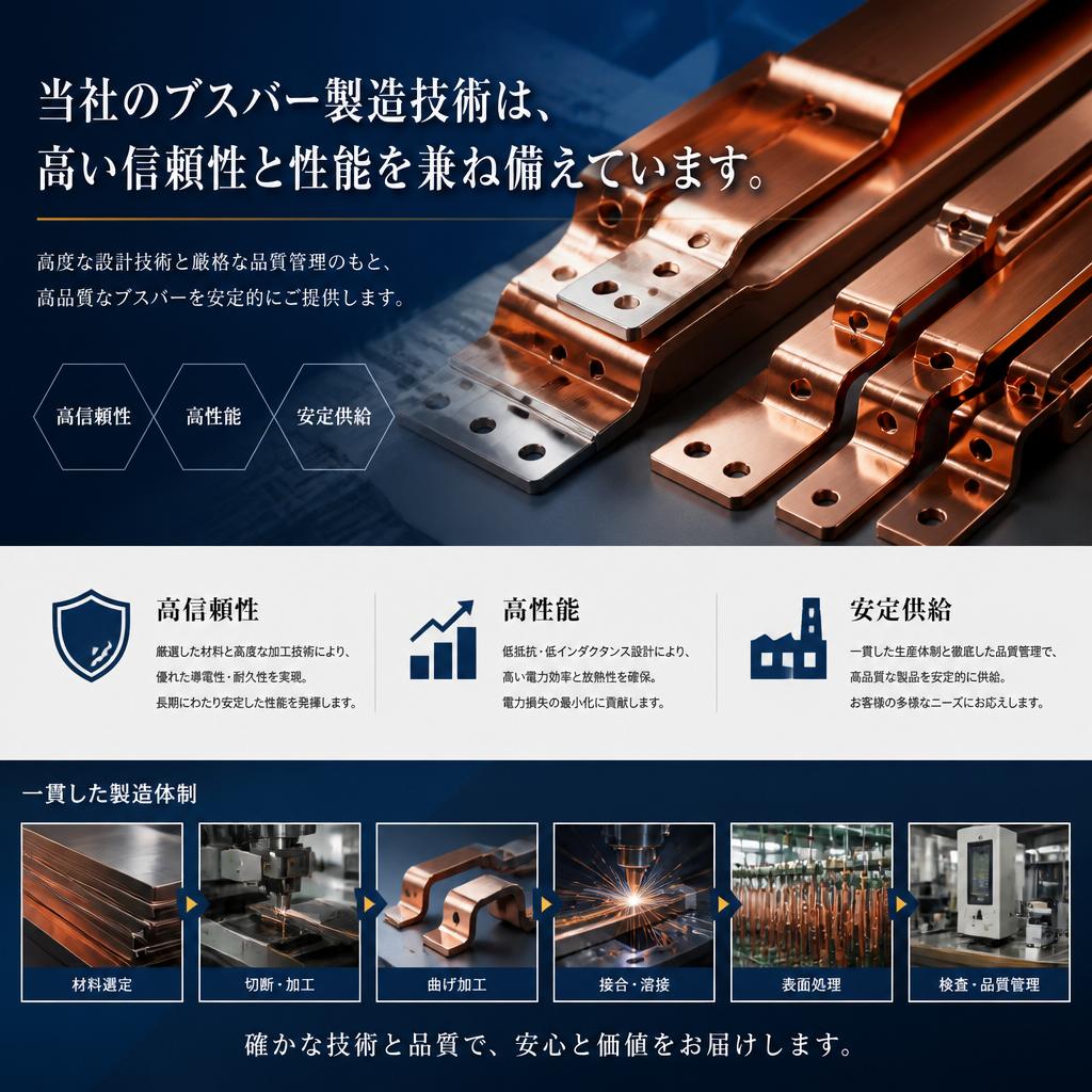 ブスバーの製造と応用〜多様なニーズにお応えします〜