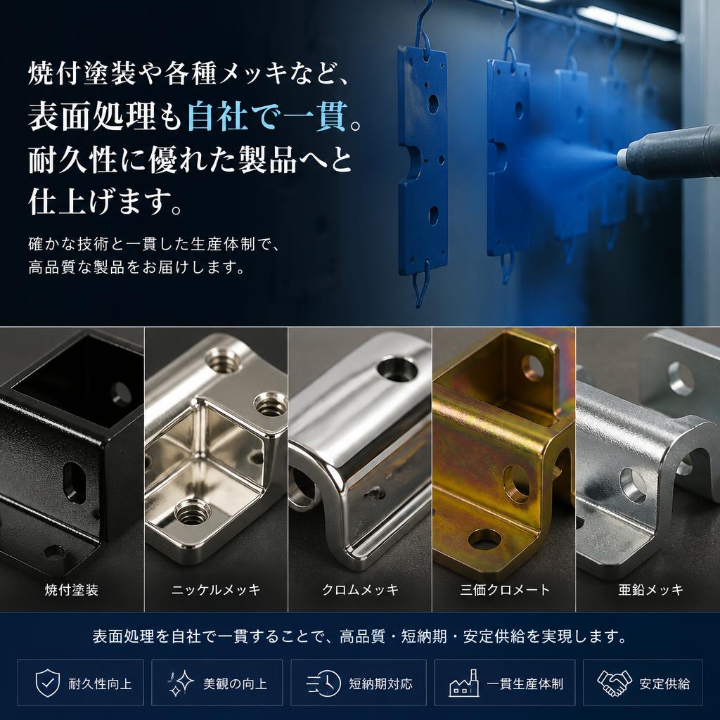 効率的な表面処理で耐久性向上