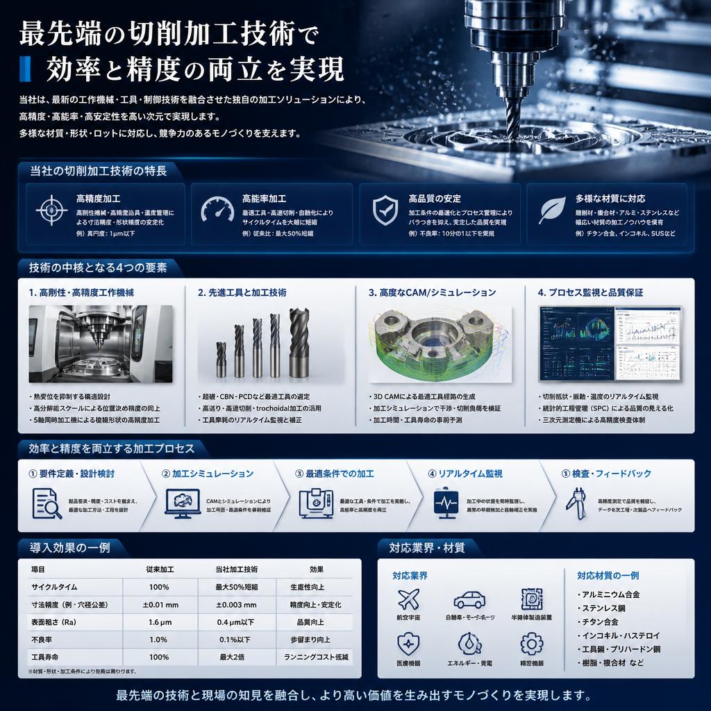 最新の切削加工技術