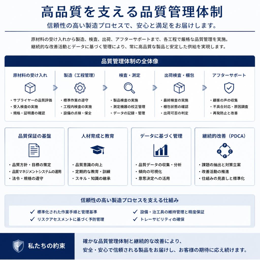 品質管理の徹底
