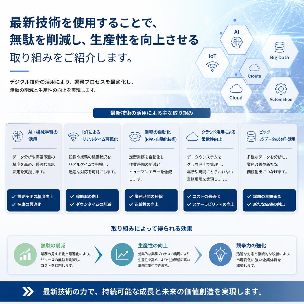 高い生産効率