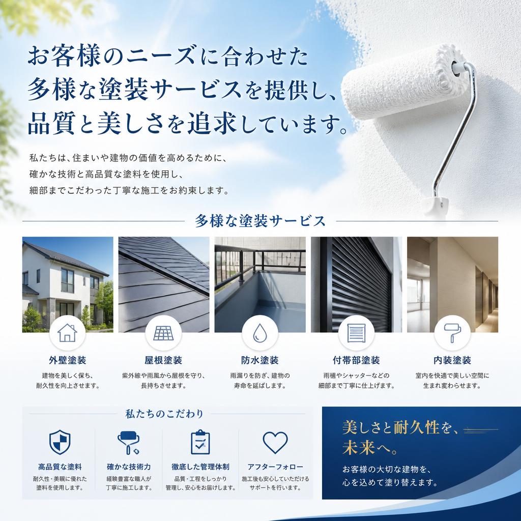 多様な塗装サービス