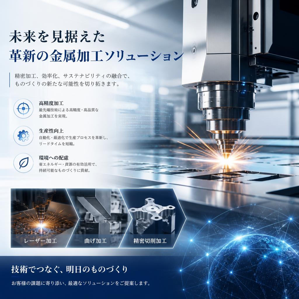 未来を見据えた革新の金属加工ソリューション
