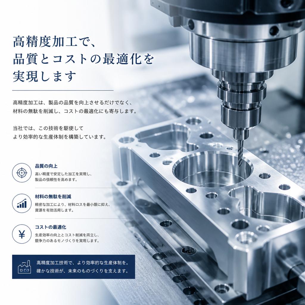 高精度加工のメリット