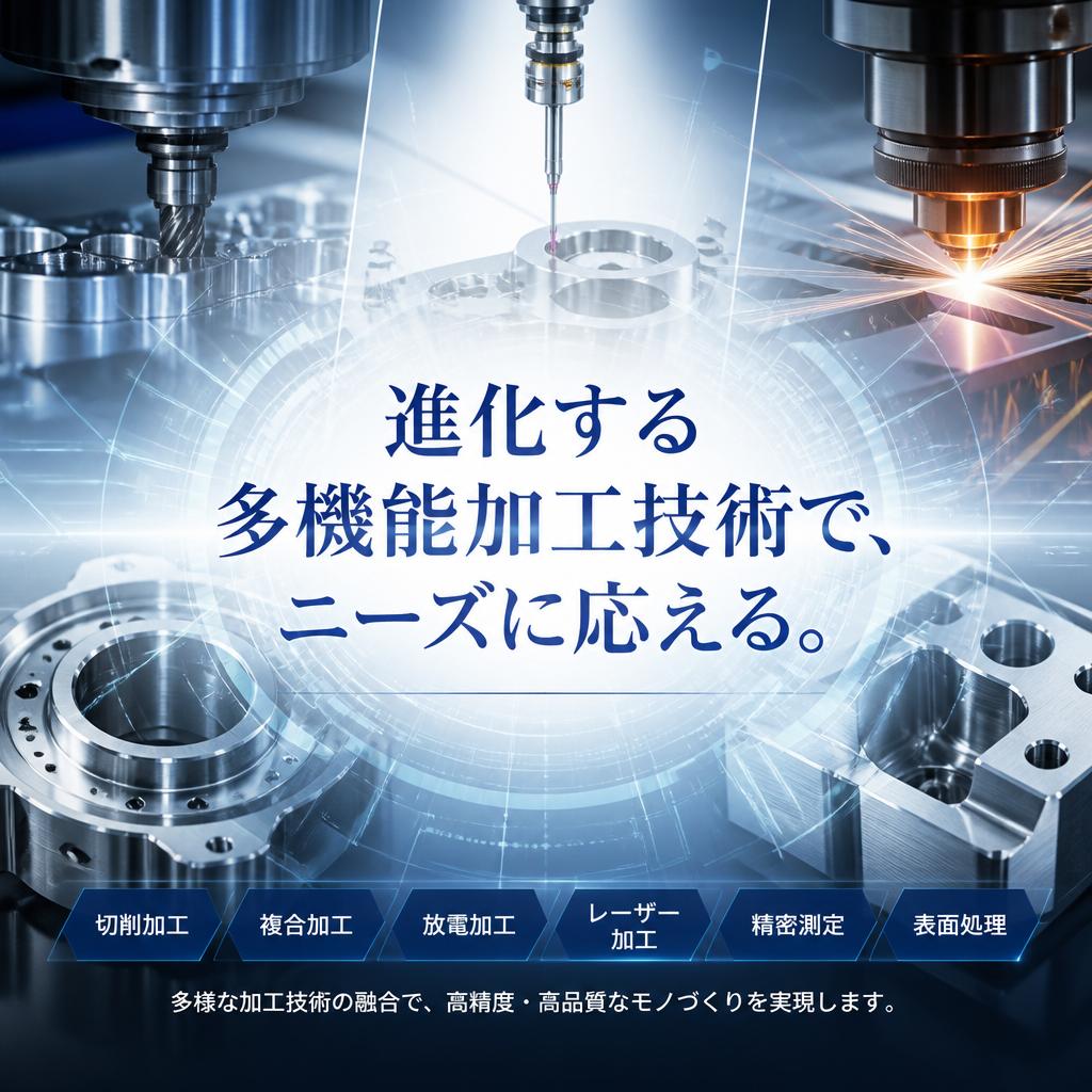 進化する多機能加工技術で、ニーズに応える。