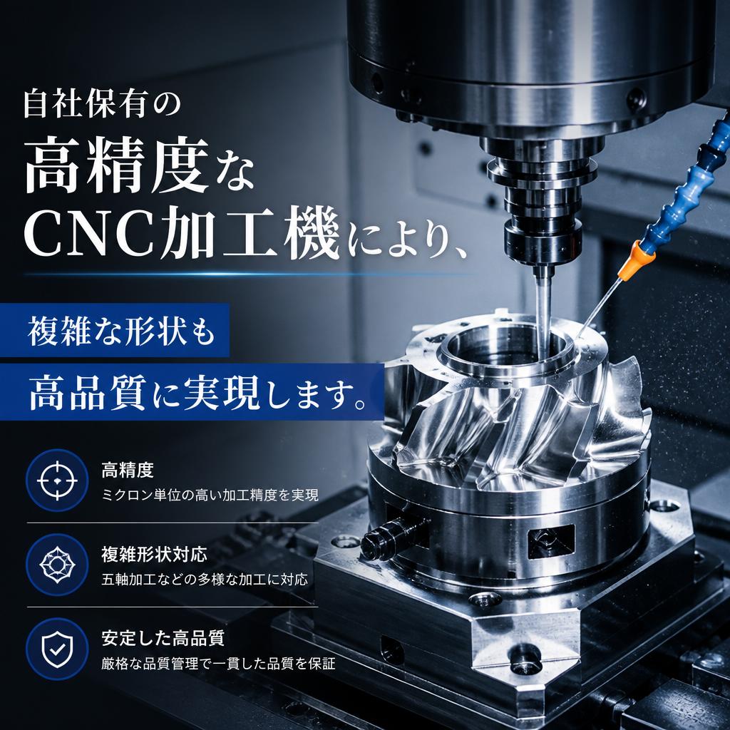 2. CNC加工の精密性