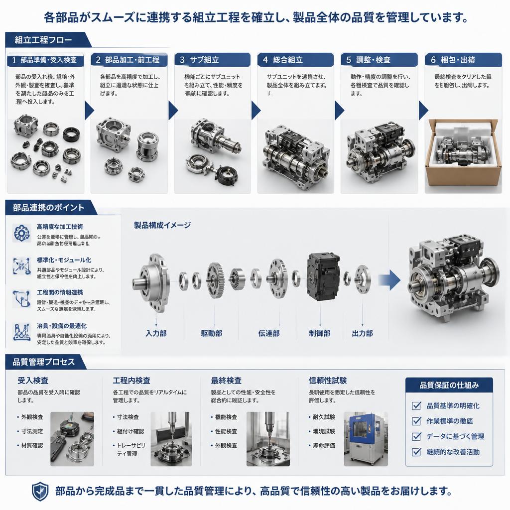 精密な組立工程での高品質維持