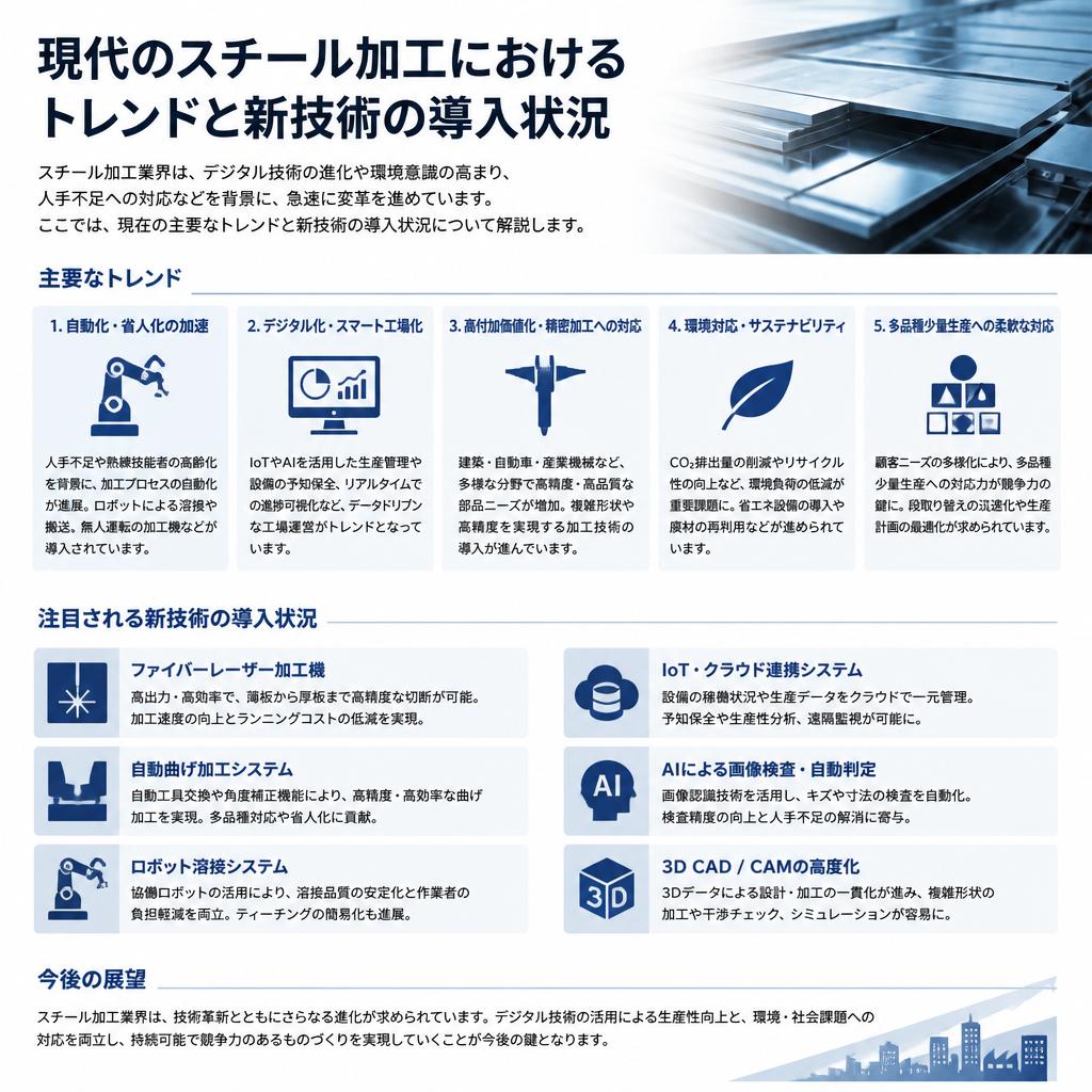 スチール加工の進化