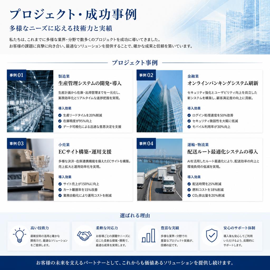 実績紹介:さまざまな加工事例