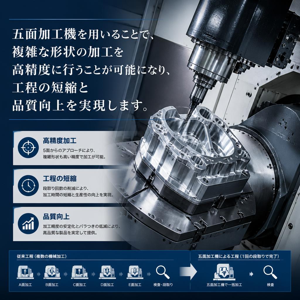 五面加工機の導入