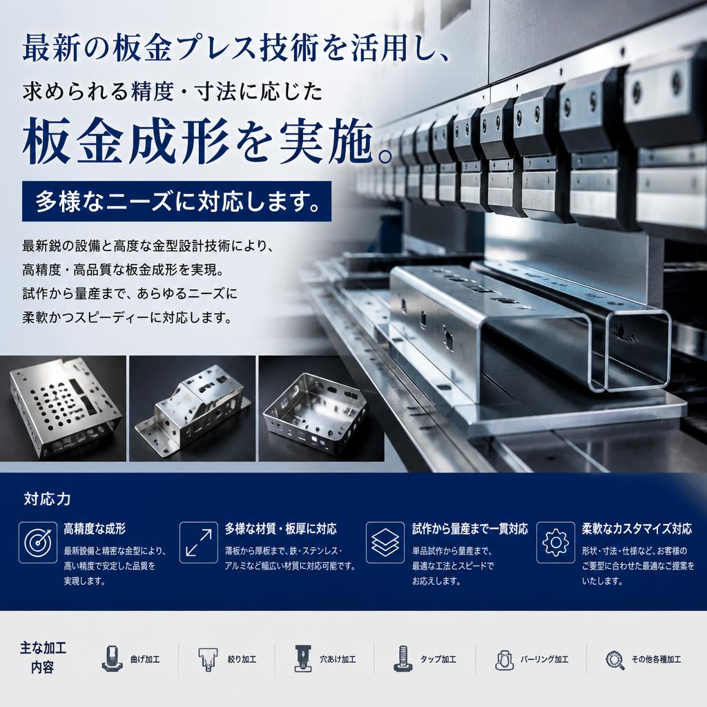 精密な板金成形の実現