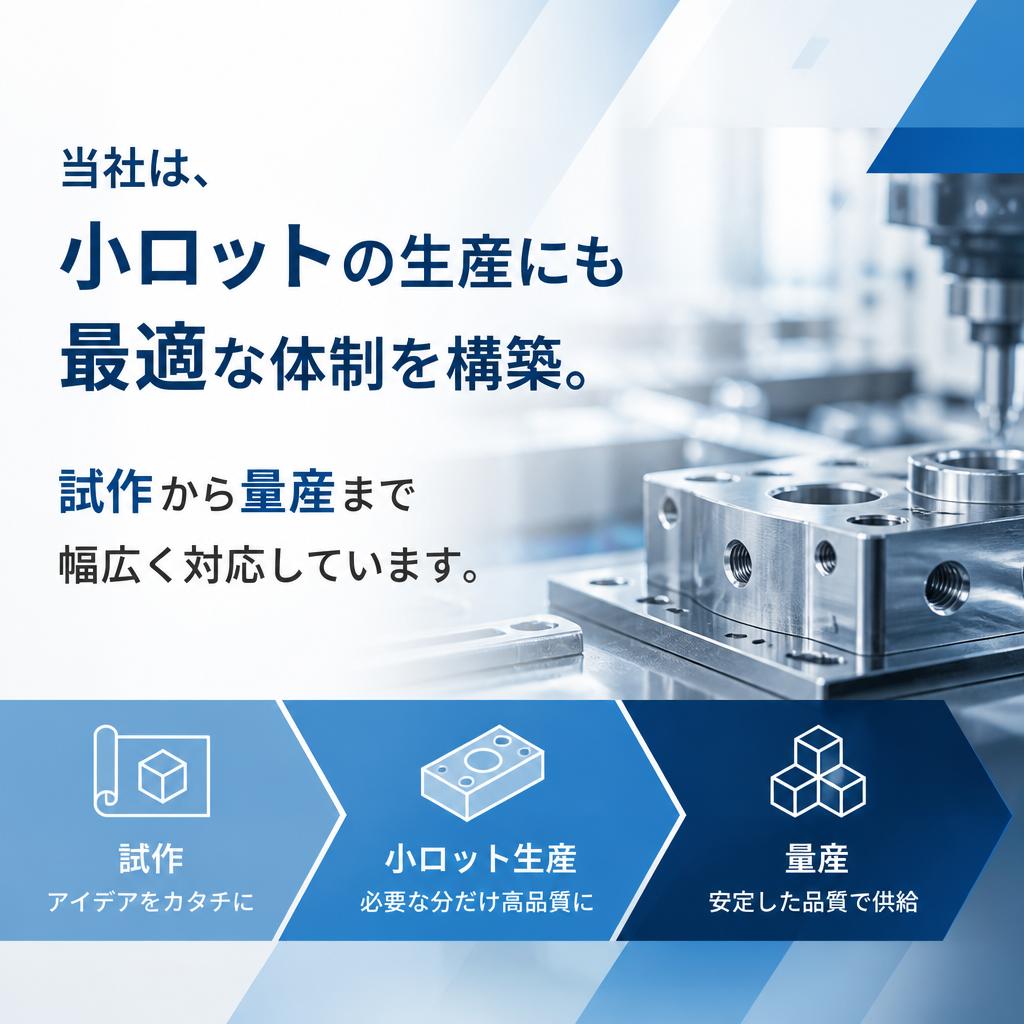 小ロット生産の強み