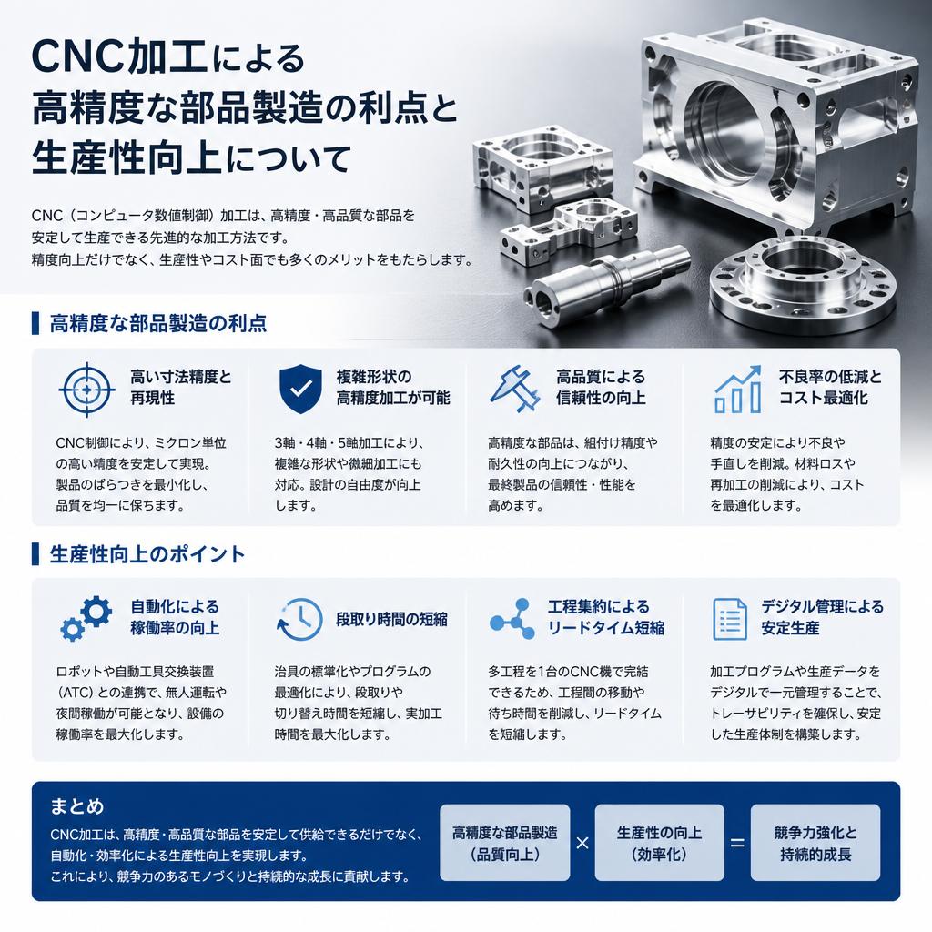 CNC加工のメリット