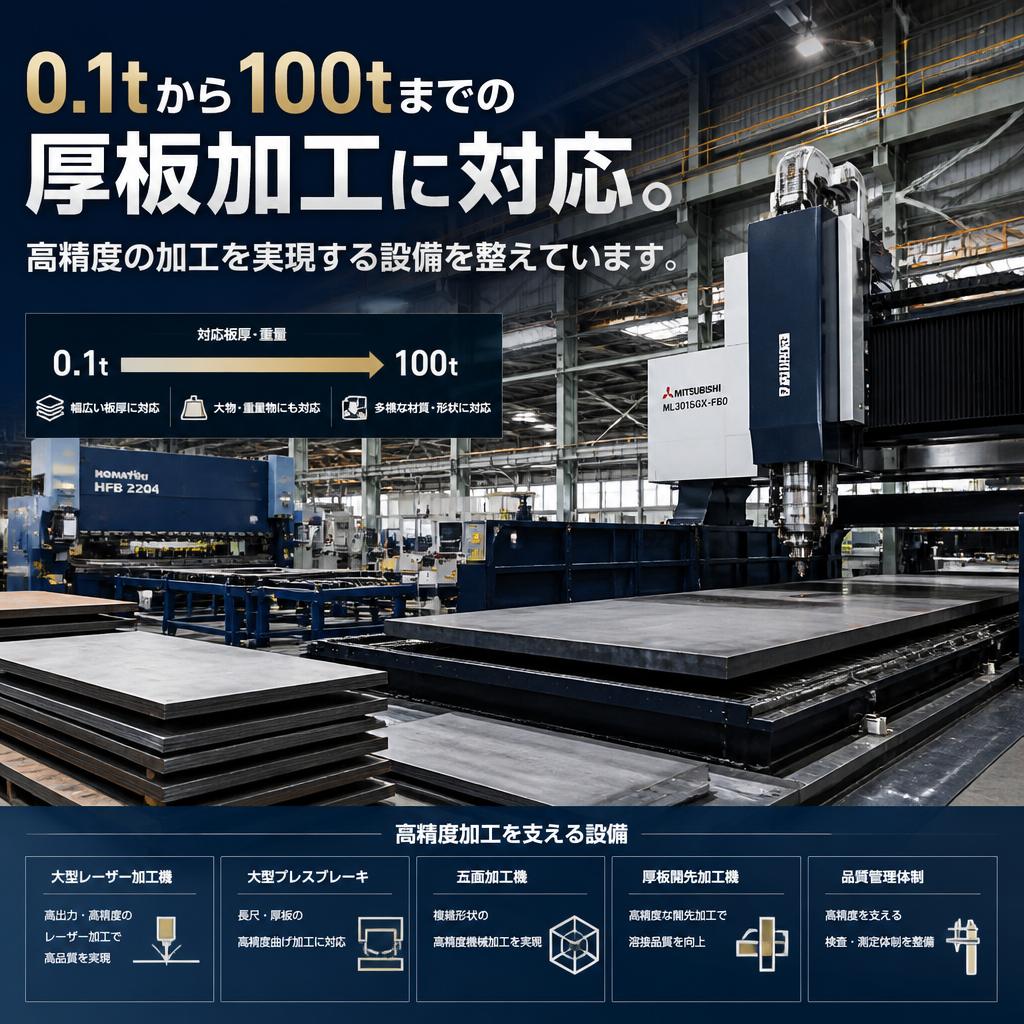 厚板加工のスペシャリスト