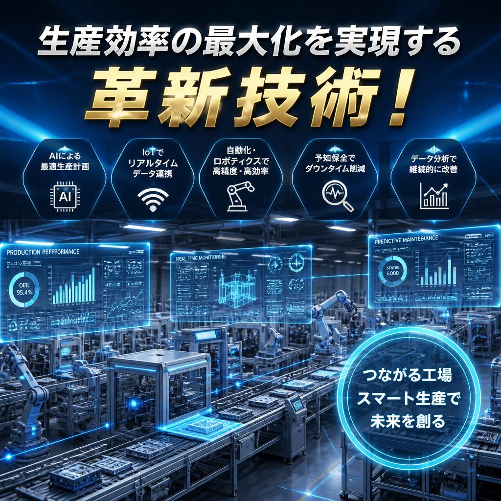 生産効率の最大化を実現する革新技術！