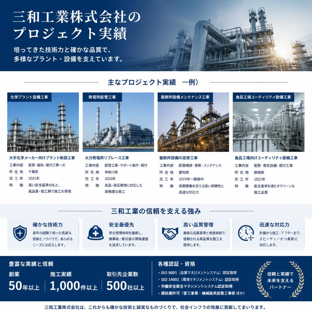 実績と信頼の証
