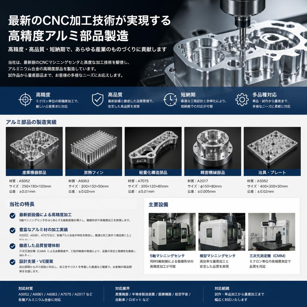 2. 高精度CNC加工の実力