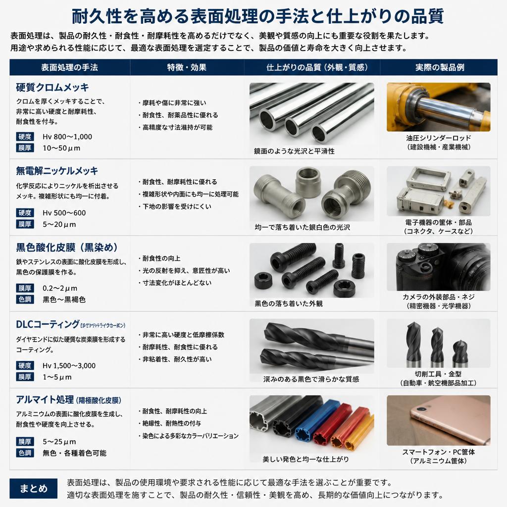 5. 表面処理技術でさらなる魅力を