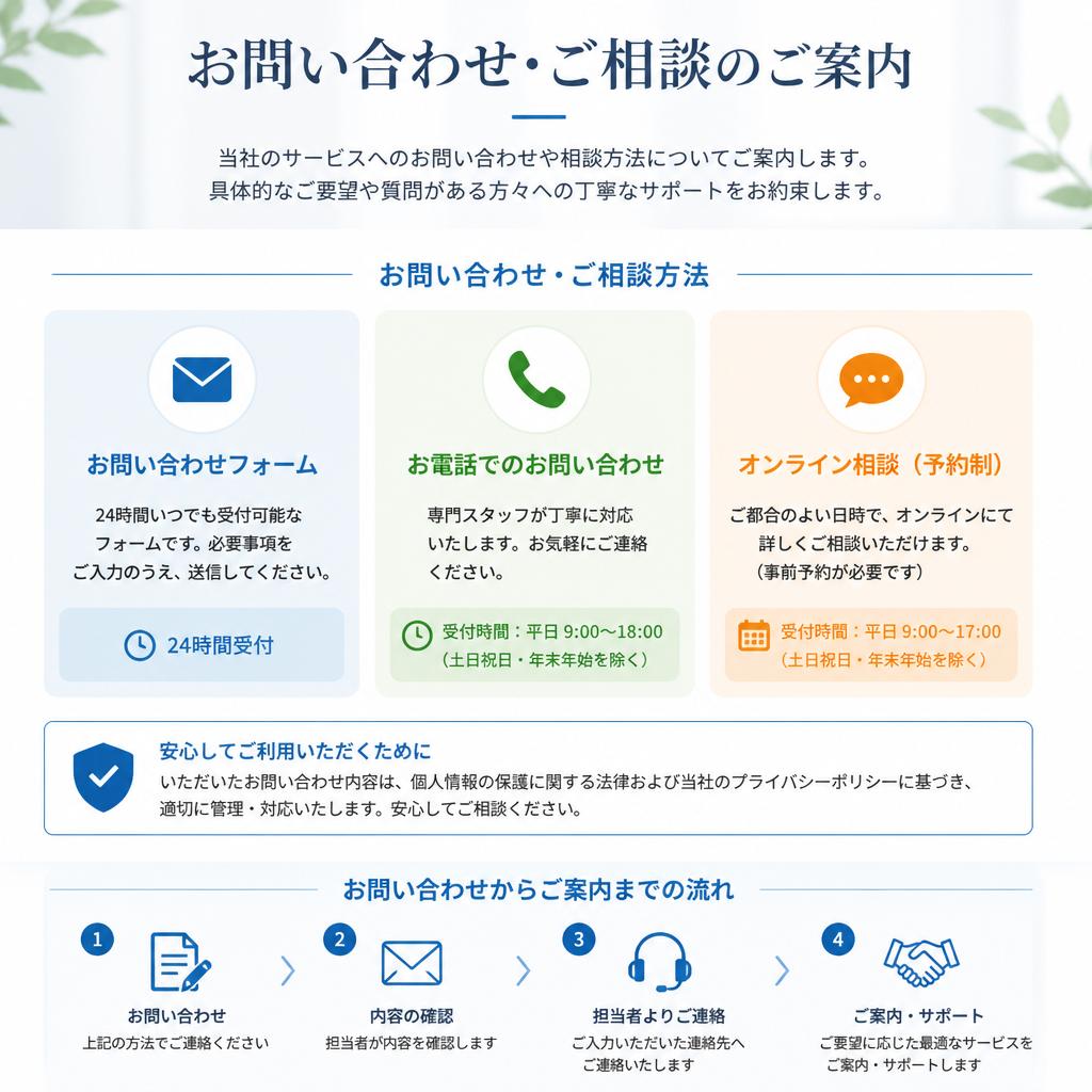7. お問い合わせ・ご相談