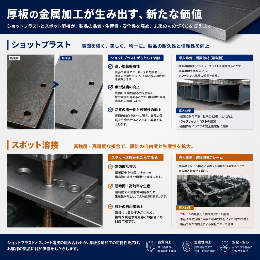 厚板加工における独自のアプローチ