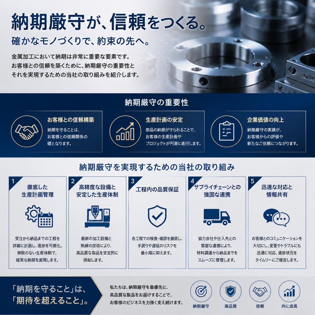 厳守する納期の重要性
