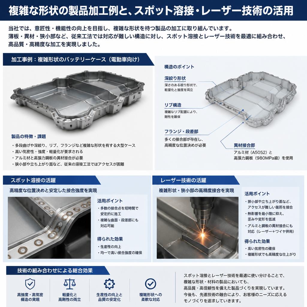 複雑な形状への対応力
