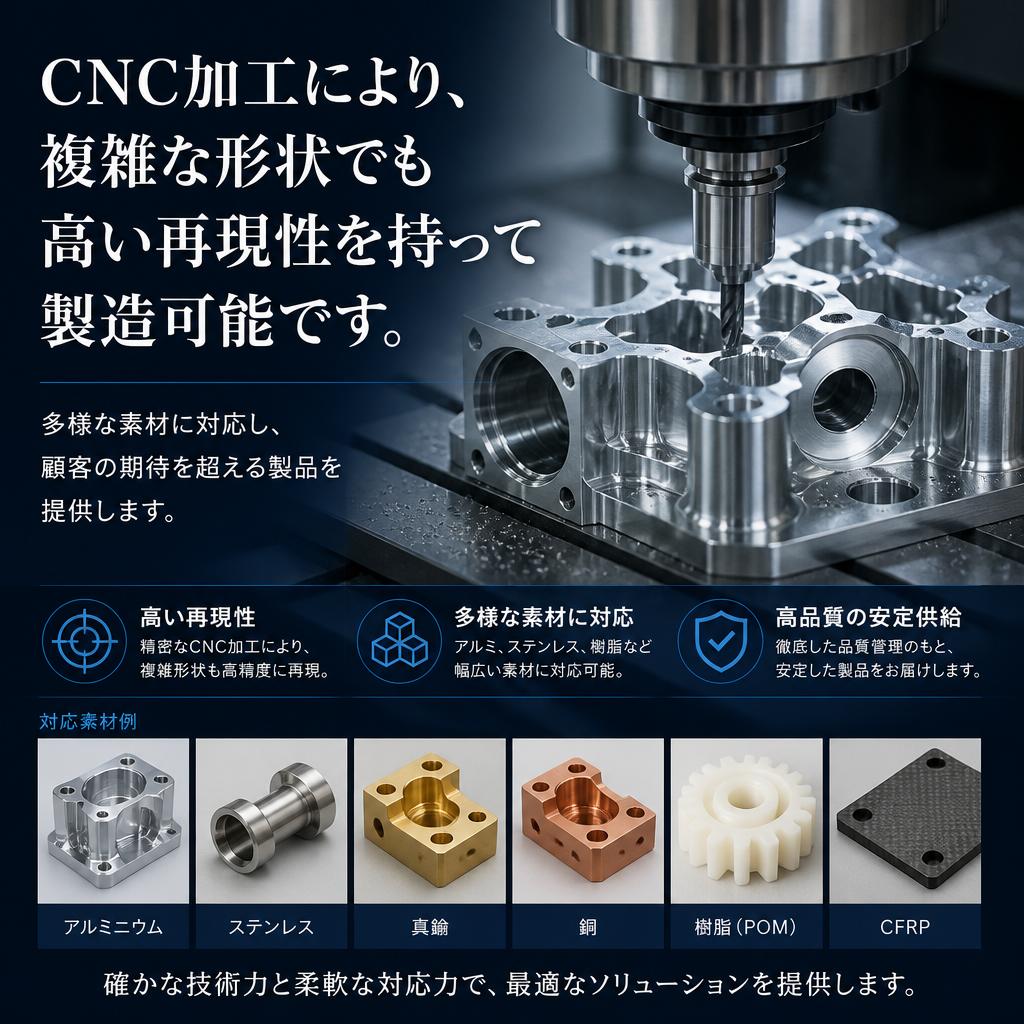 CNC加工の利点と適用範囲