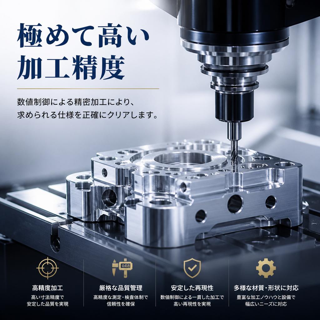高精度な加工技術