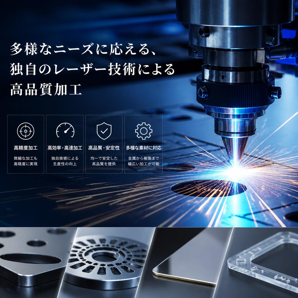 多様なニーズに応える、独自のレーザー技術による高品質加工