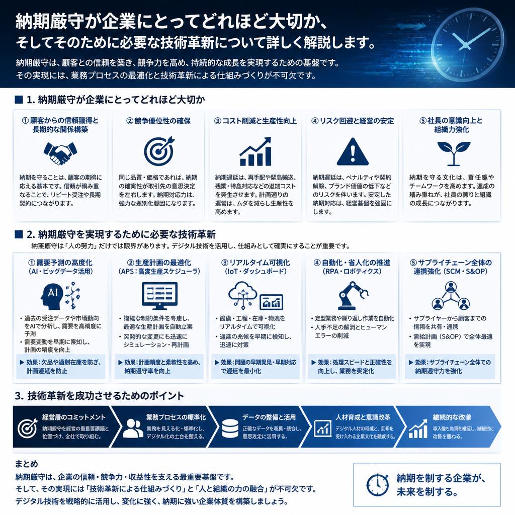 2. 納期厳守の技術革新