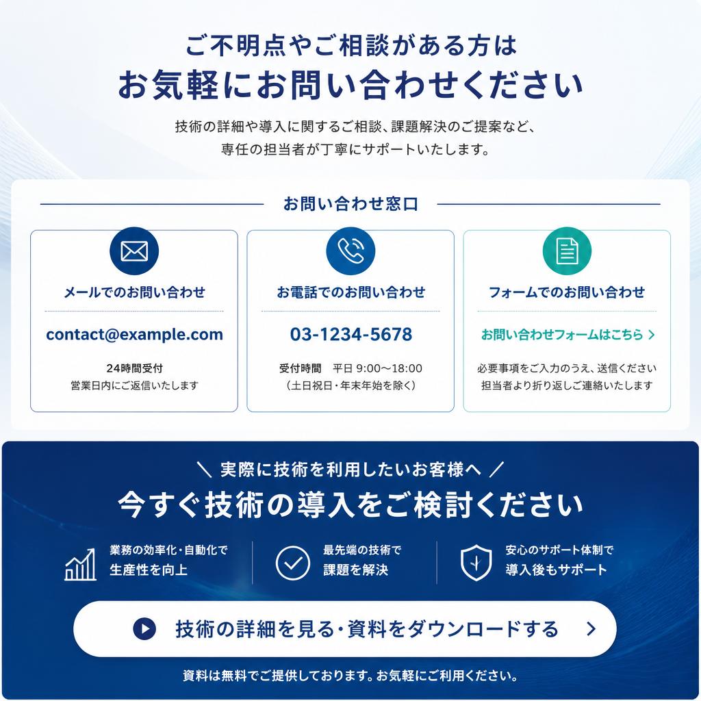7. お問い合わせ・ご相談