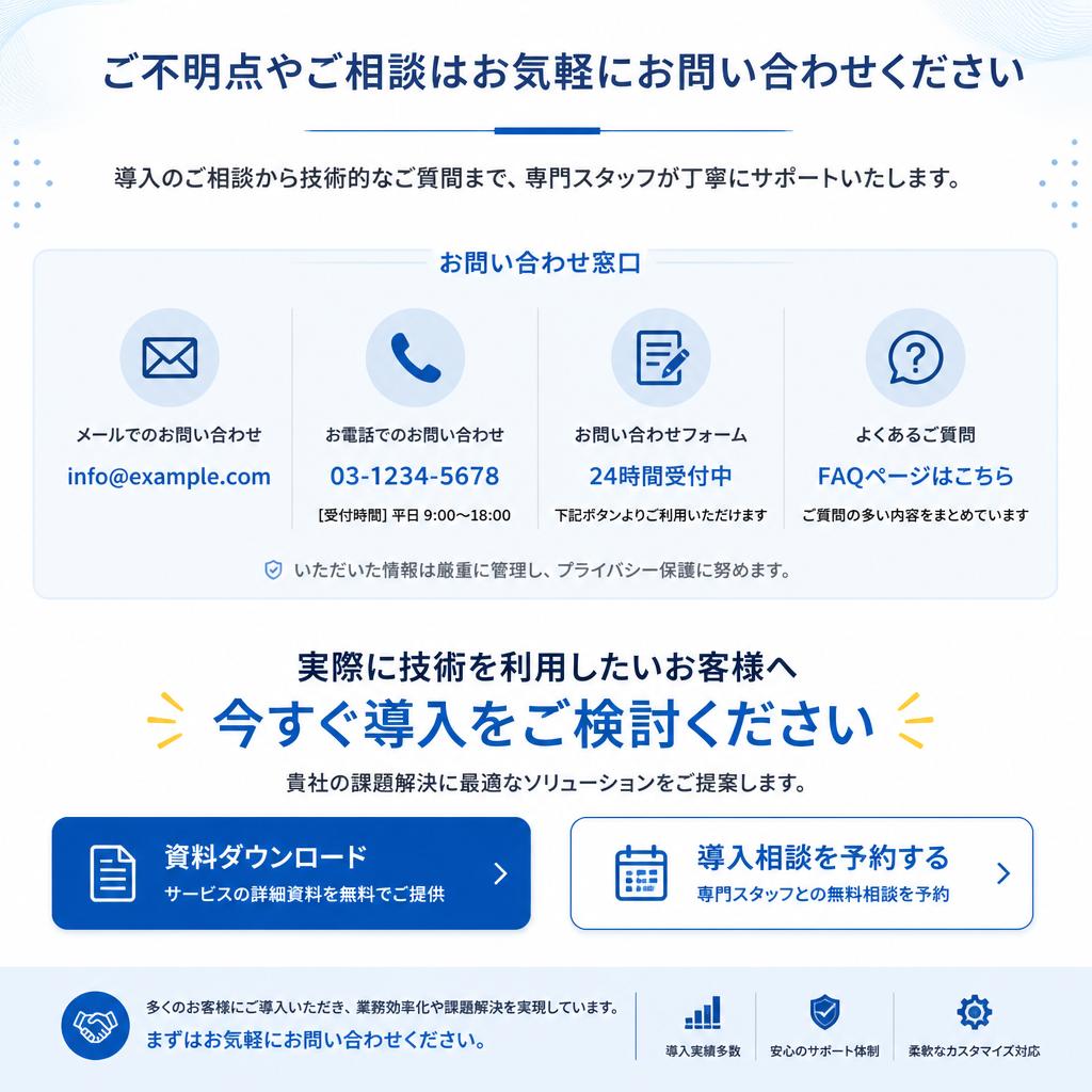 7. お問い合わせ・ご相談