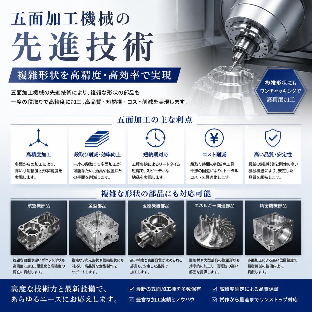 五面加工機械の導入