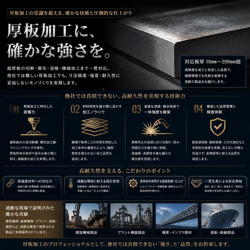 厚板加工の挑戦
