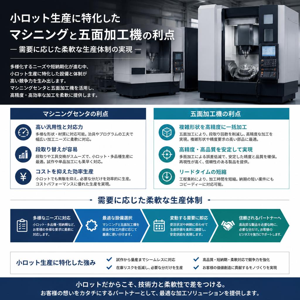 4. 小ロット生産における柔軟性のメリット