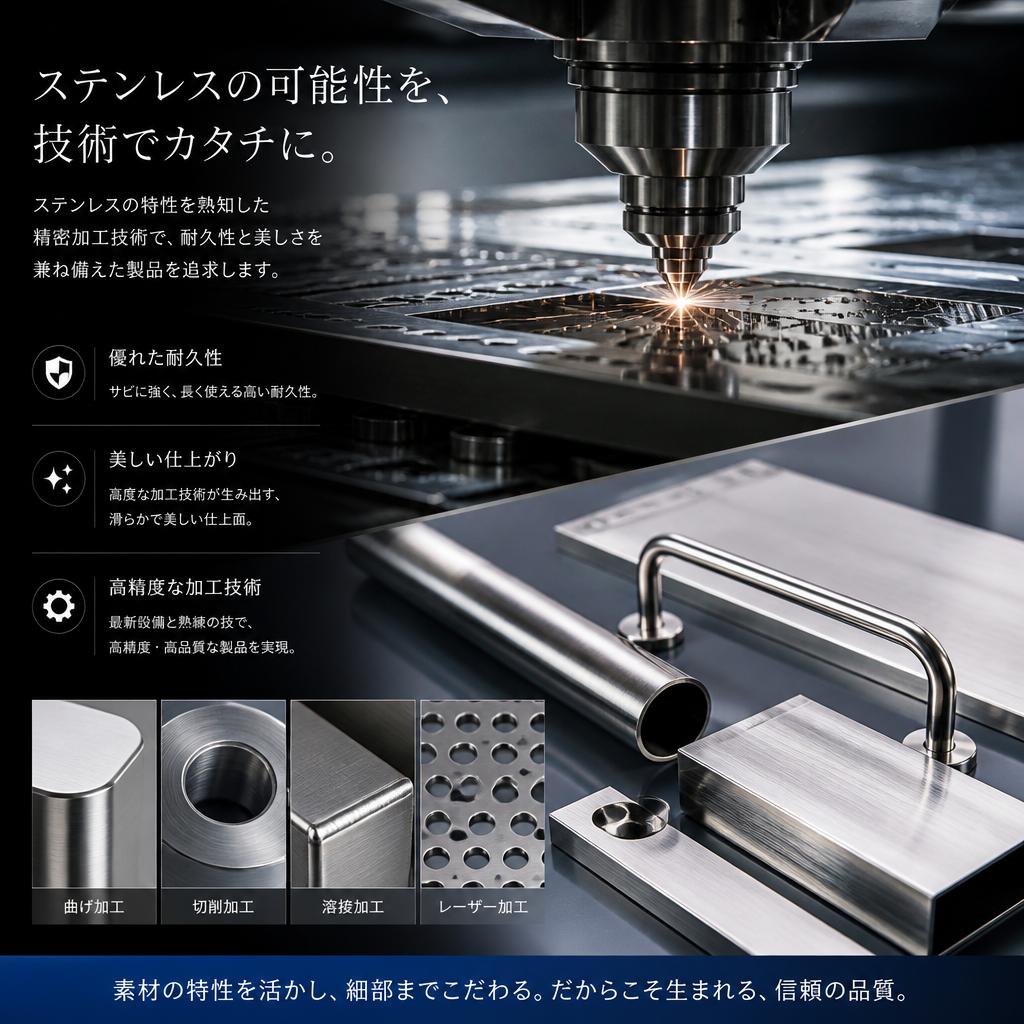特化したステンレス加工