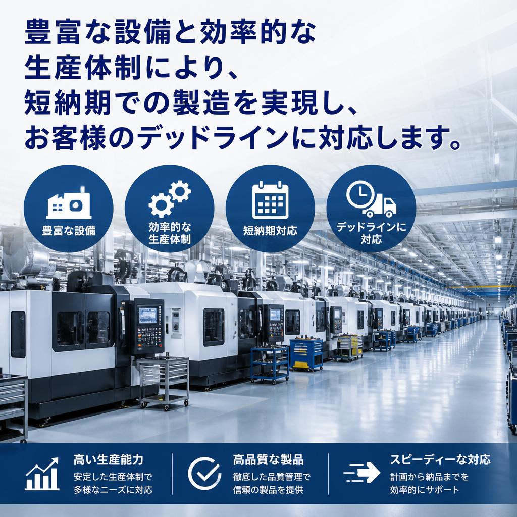 迅速な短納期製造
