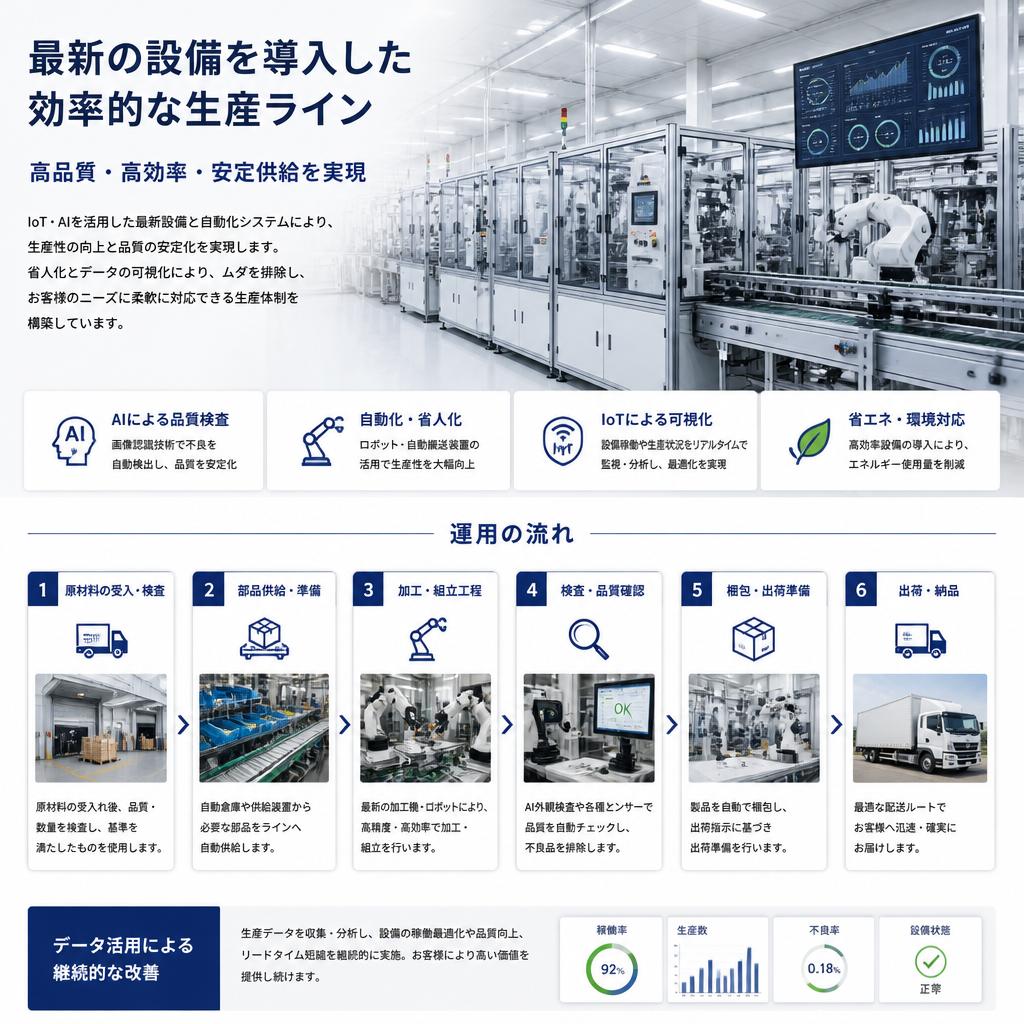 効率的な生産体制の構築