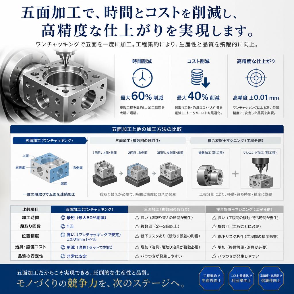 五面加工の利点