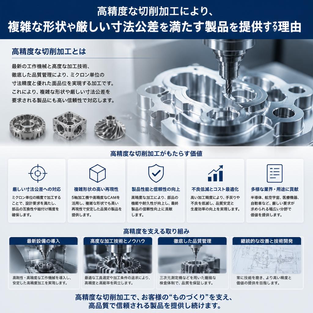精密加工が生み出す高品質